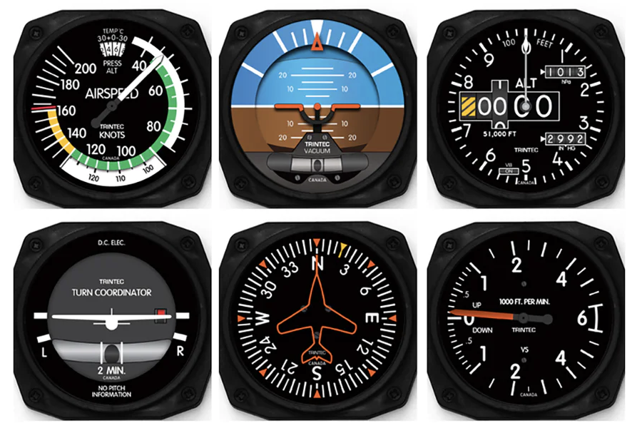 The Sacred Six Flight Instruments